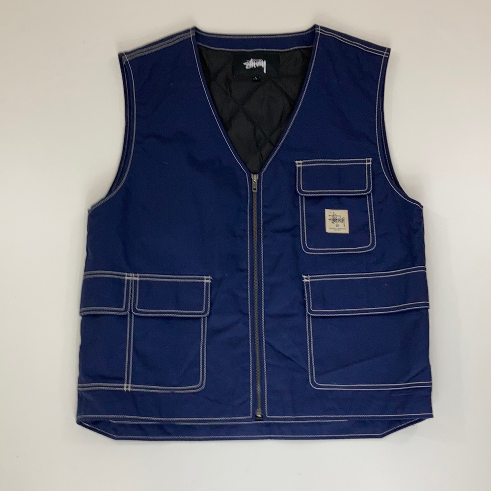 Stussy work vest size large